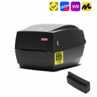 Термотрансферный принтер этикеток MPRINT TLP100 TERRA NOVA (300 DPI) USB, RS232, Ethernet Black с отрезчиком