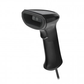 Проводной сканер штрих-кода MERTECH NS031 Ai 2Core P2D USB, USB эмуляция RS232 черный, 2м кабель
